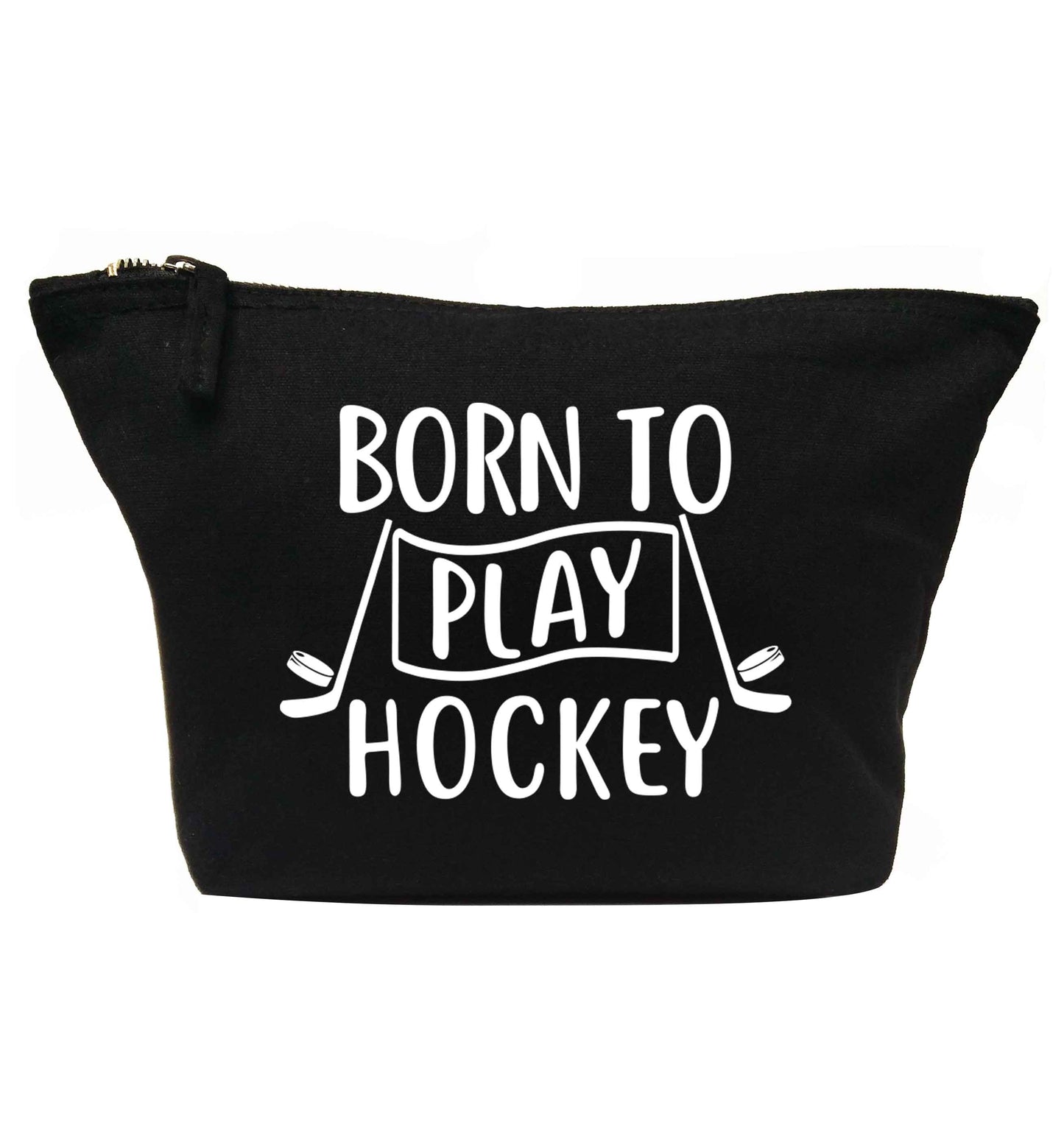 Born to play hockey | makeup / wash bag