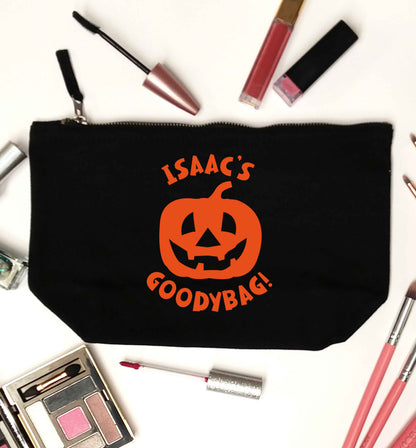 Pumpkin Pie black makeup bag