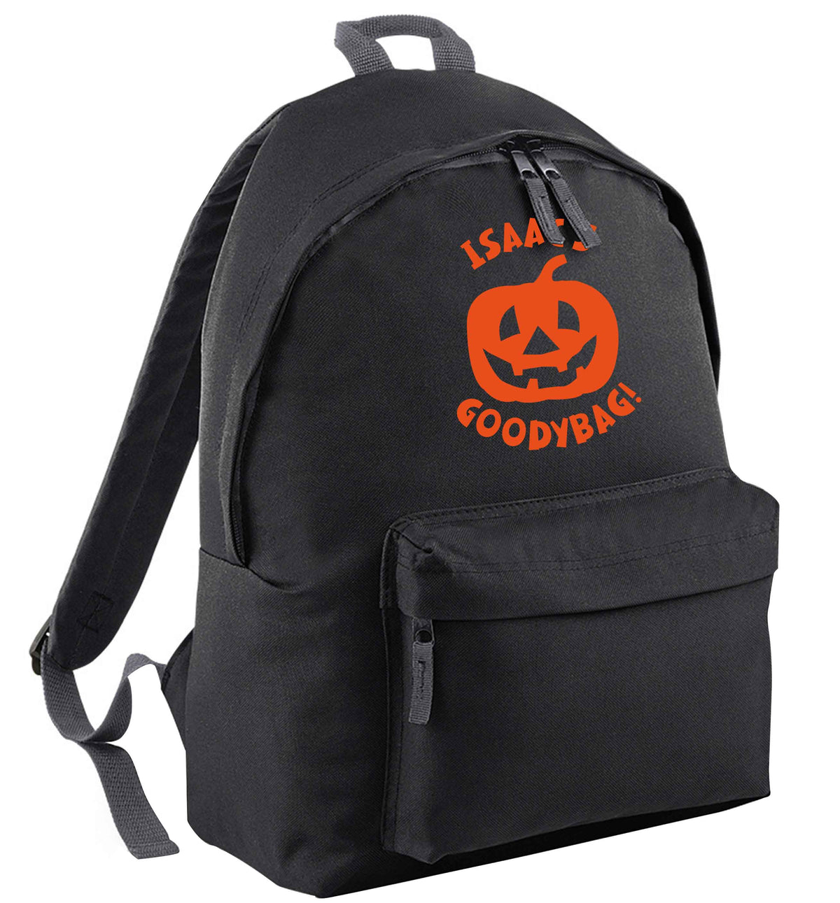Pumpkin on Way black adults backpack