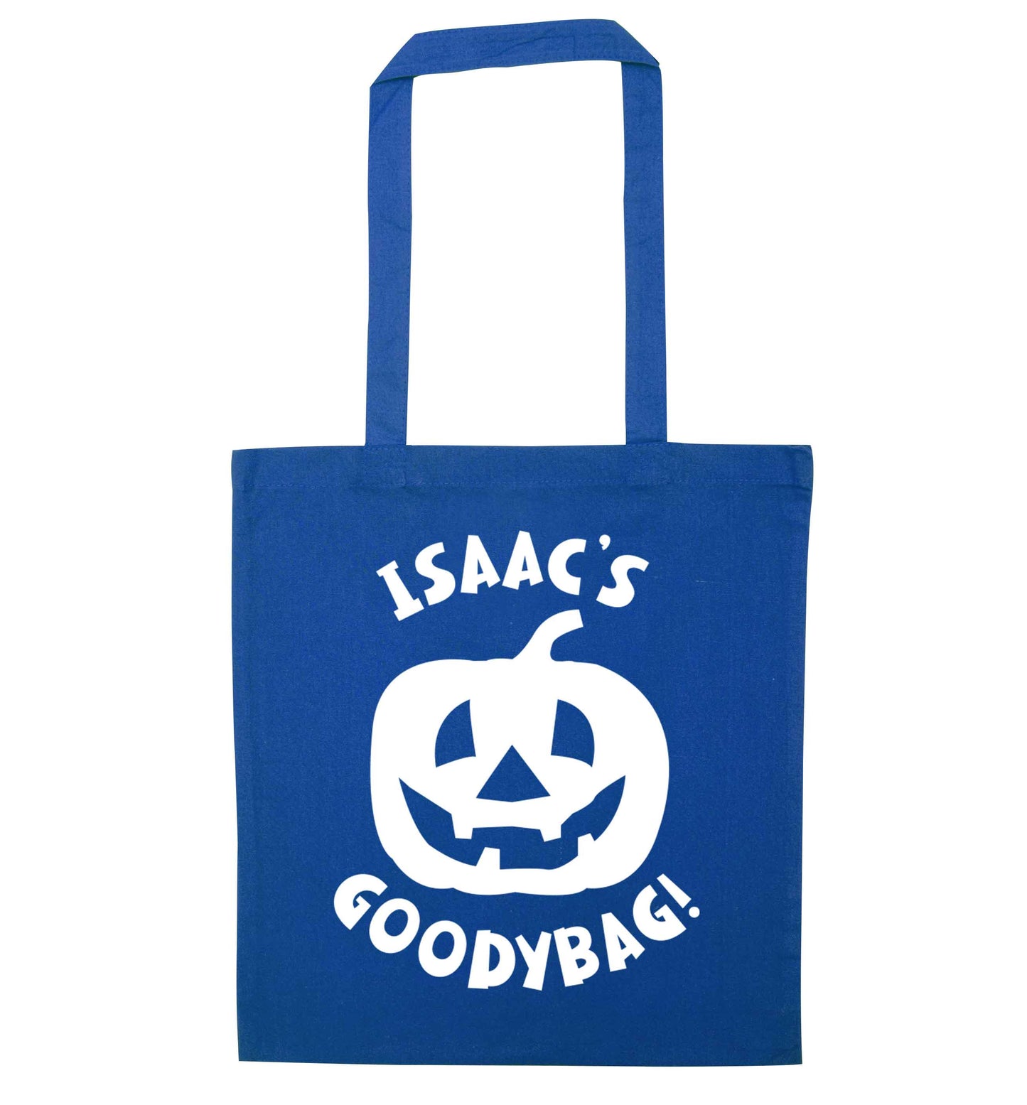 Pumpkin on Way blue tote bag