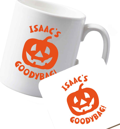 10 oz Ceramic mug and coaster Favourite Type Pan Pancake both sides