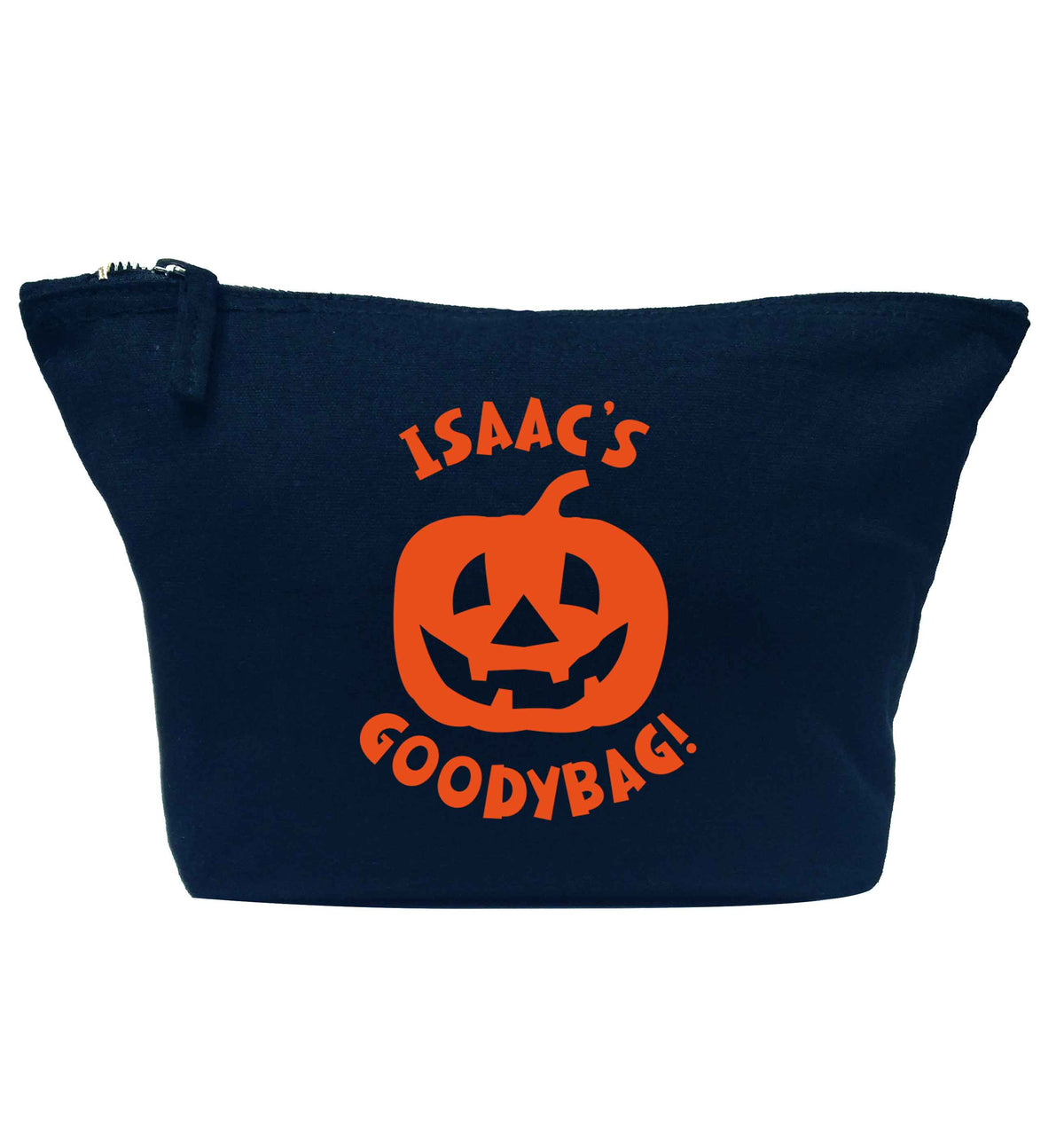 Pumpkin Pie navy makeup bag