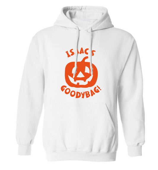 Pumpkin on Way adults unisex white hoodie 2XL