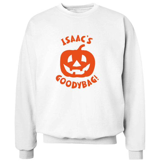Pumpkin on Way adult's unisex white sweater 2XL