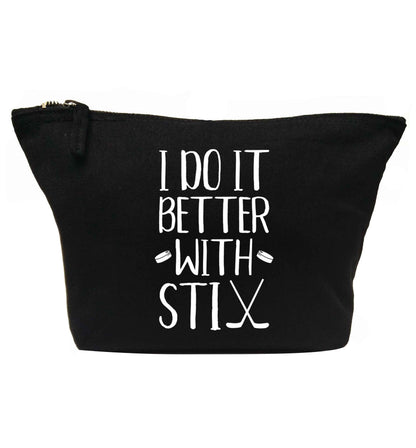 I do it better with stix (hockey) | makeup / wash bag