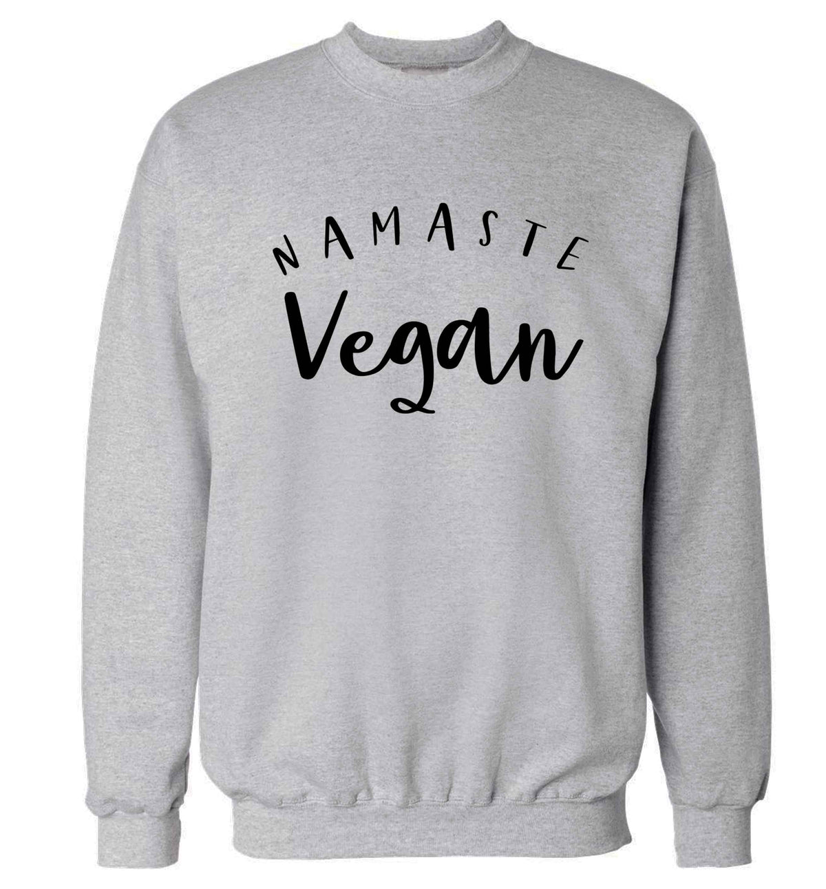 Namaste vegan Adult's unisex grey Sweater 2XL