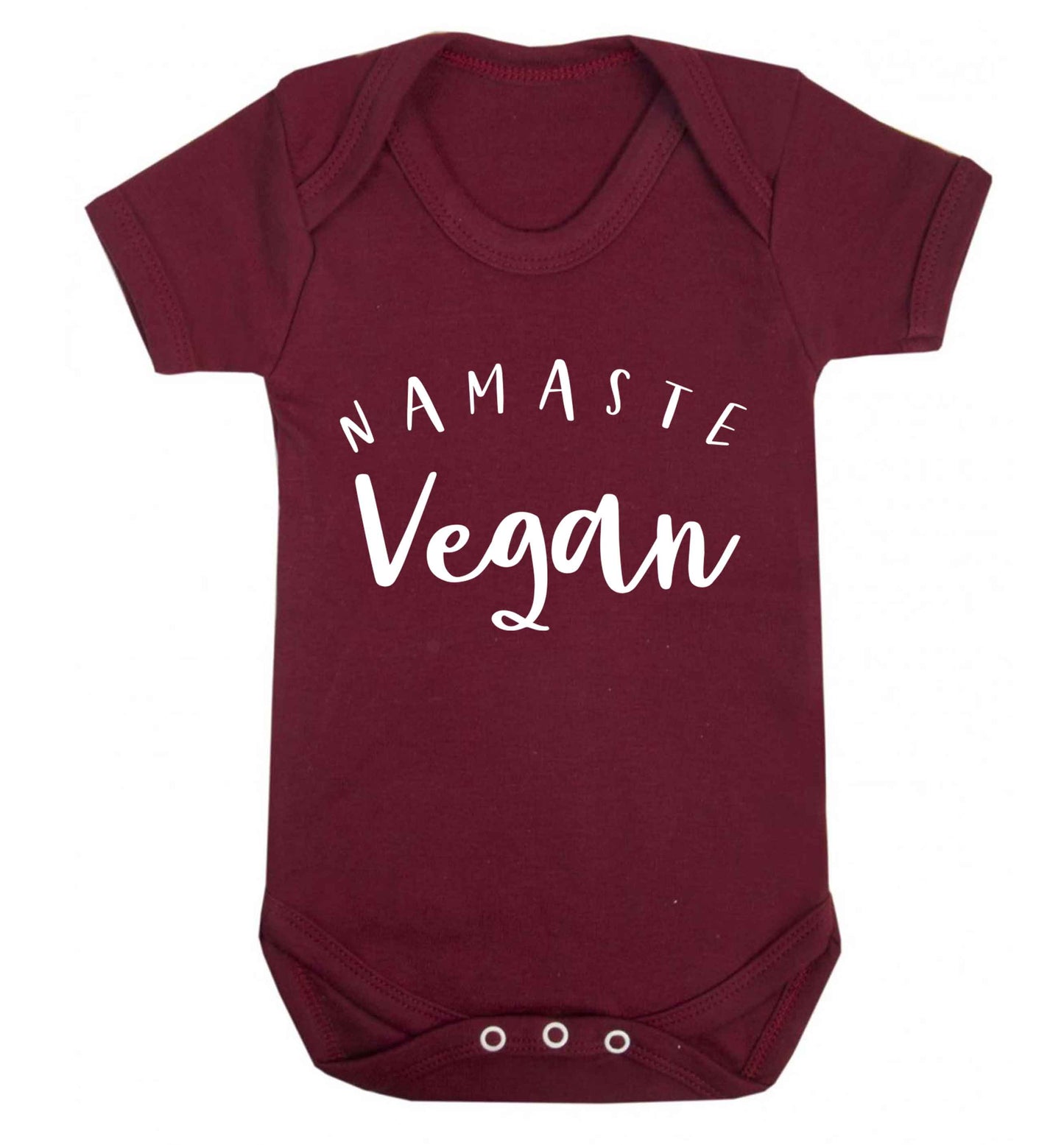 Namaste vegan Baby Vest maroon 18-24 months