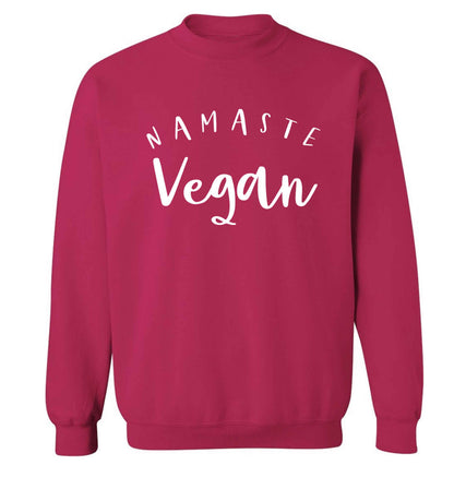 Namaste vegan Adult's unisex pink Sweater 2XL