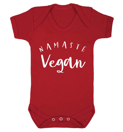 Namaste vegan Baby Vest red 18-24 months