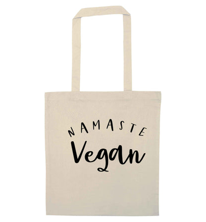 Namaste vegan natural tote bag