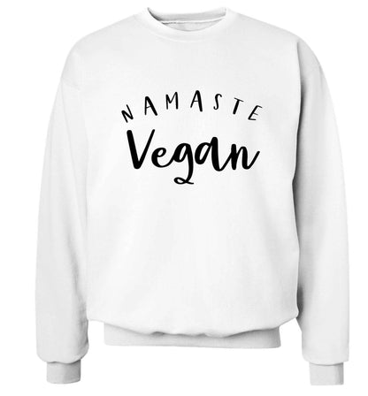 Namaste vegan Adult's unisex white Sweater 2XL