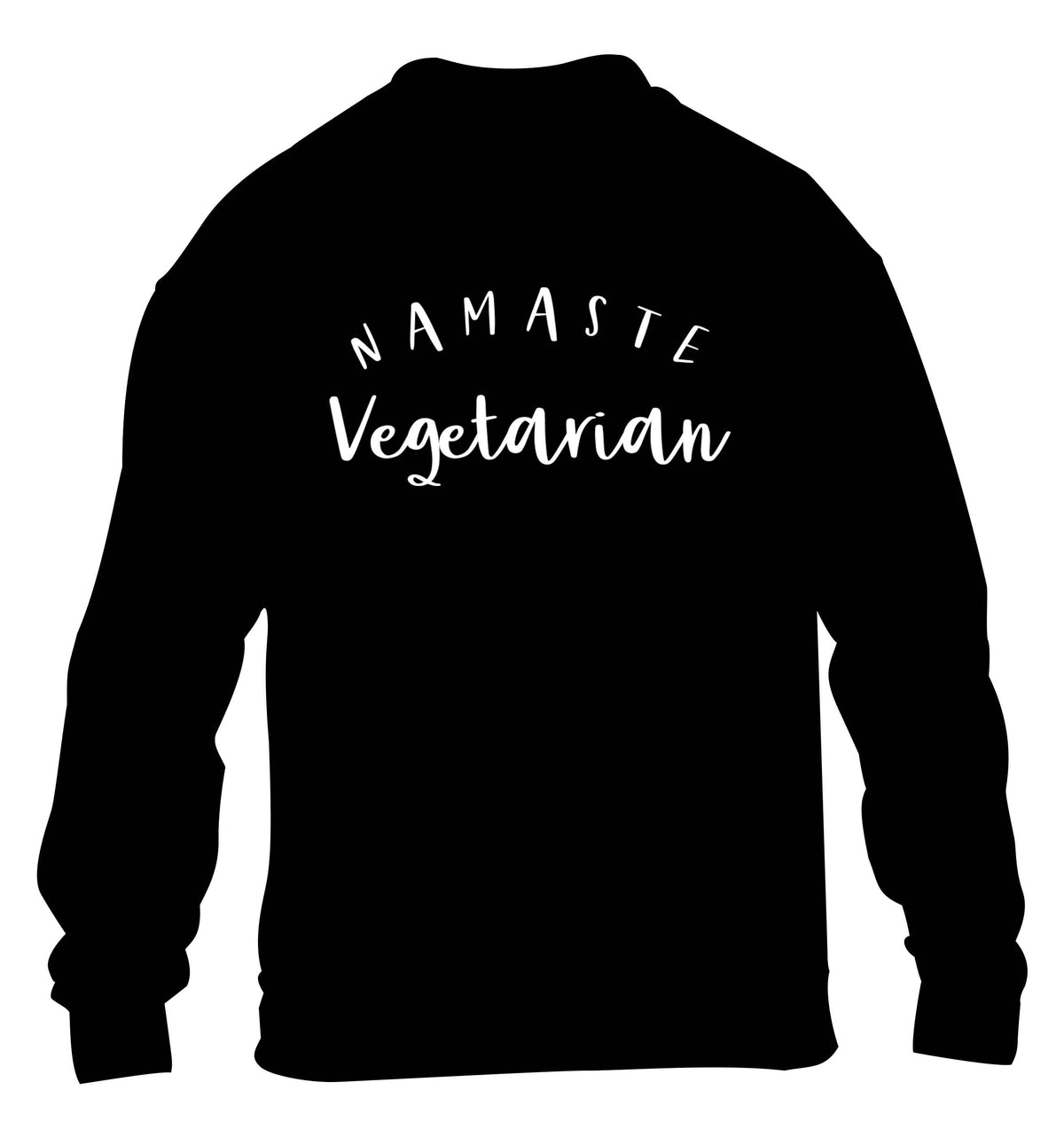 Namaste vegetarian children's black sweater 12-13 Years