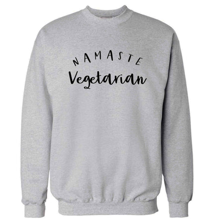 Namaste vegetarian Adult's unisex grey Sweater 2XL