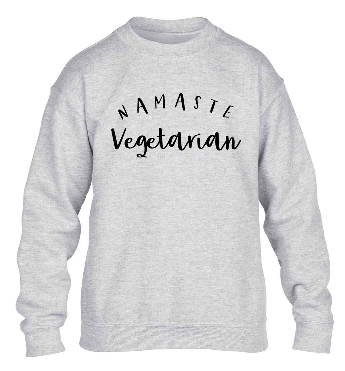 Namaste vegetarian children's grey sweater 12-13 Years