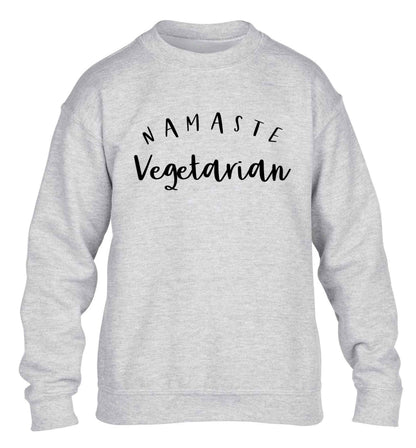 Namaste vegetarian children's grey sweater 12-13 Years