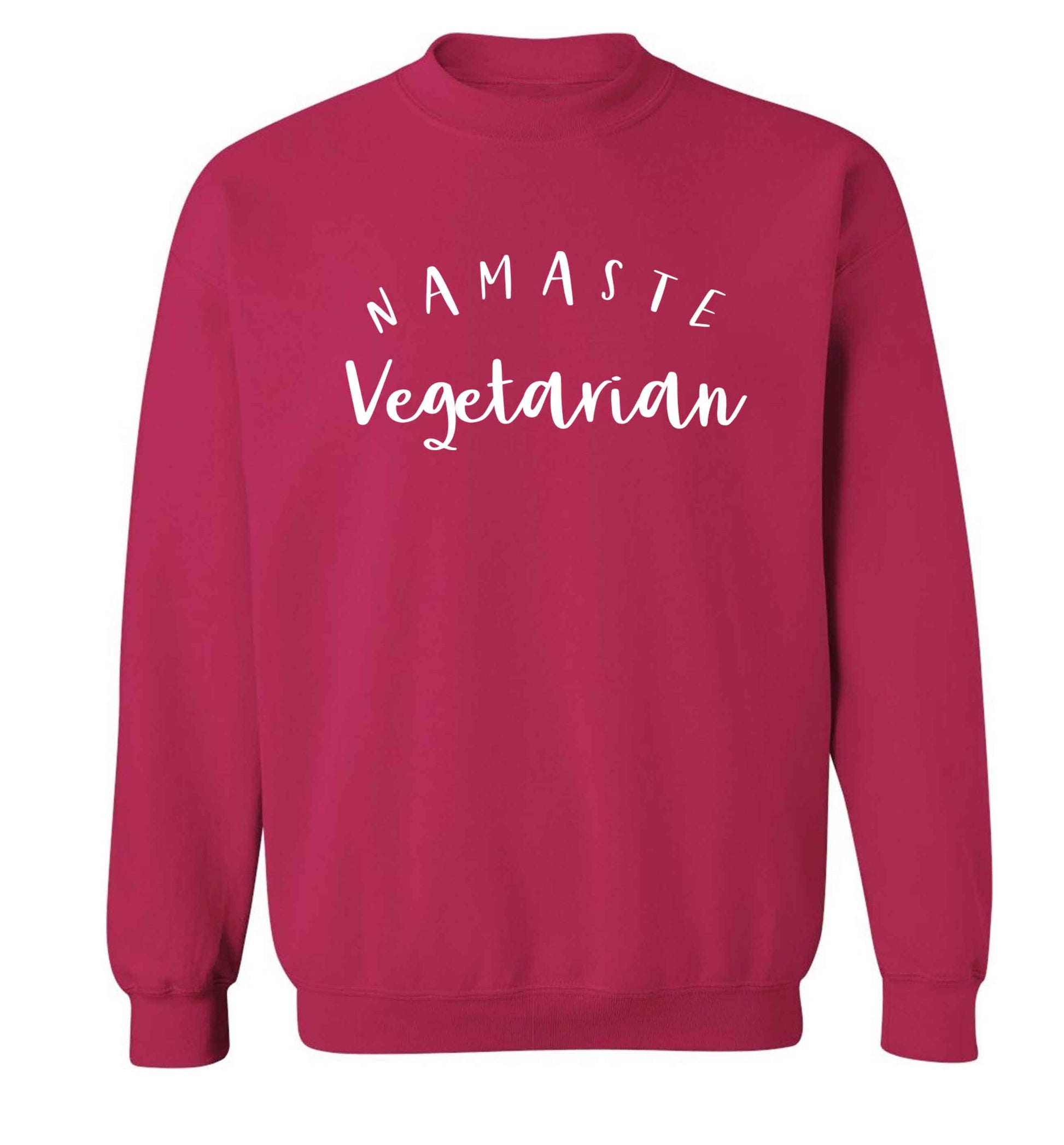 Namaste vegetarian Adult's unisex pink Sweater 2XL