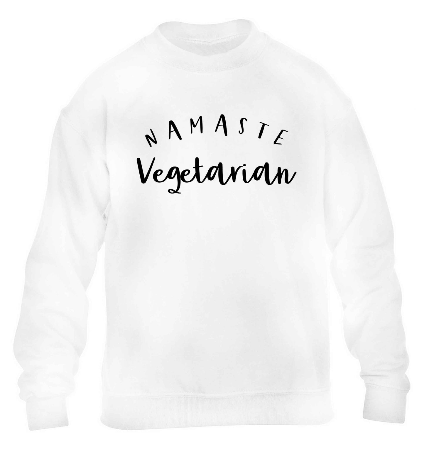 Namaste vegetarian children's white sweater 12-13 Years