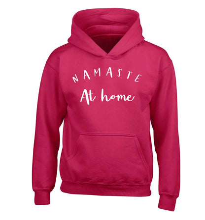 Namaste at home children's pink hoodie 12-13 Years