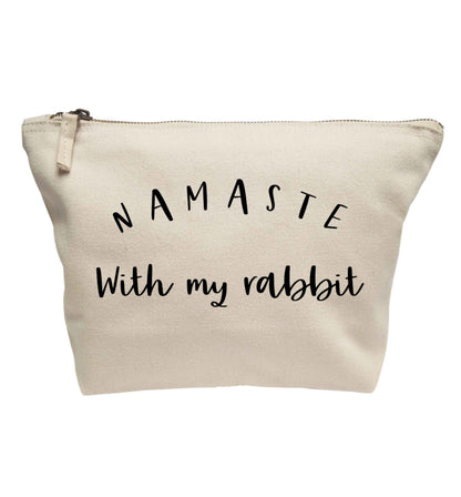 Namaste with my rabbit | makeup / wash bag