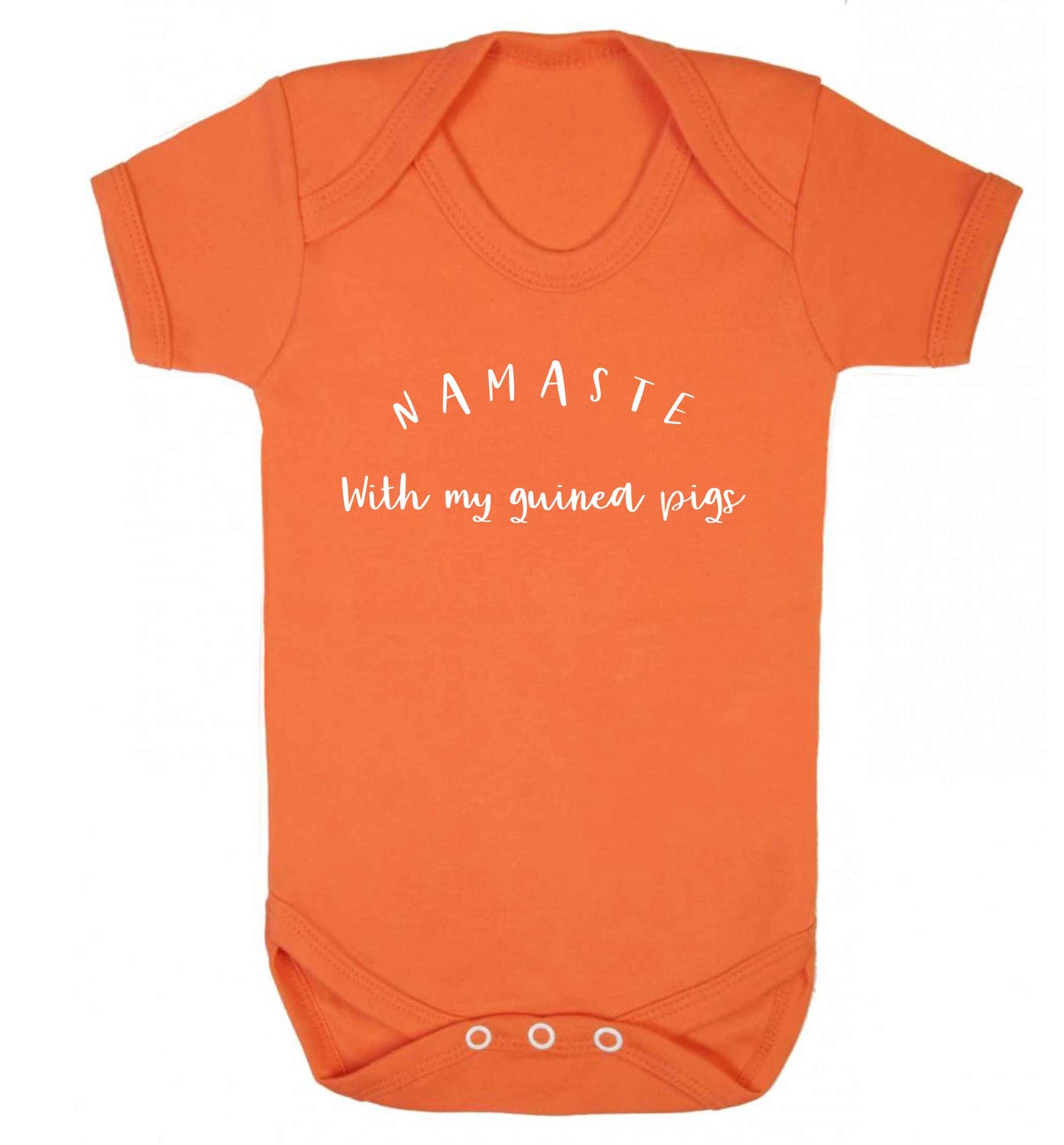 Namaste with my guinea pigs Baby Vest orange 18-24 months