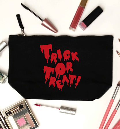 Pumpkin on Way black makeup bag