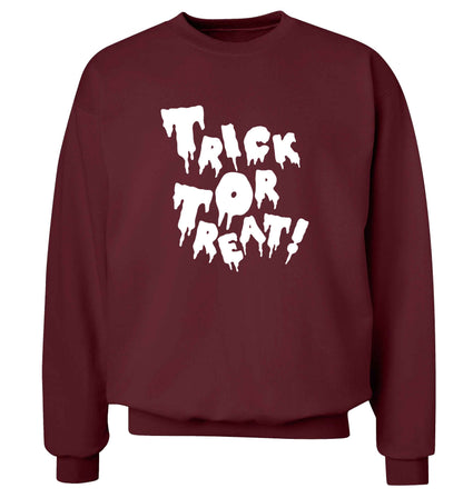 Pumpkin on Way adult's unisex maroon sweater 2XL