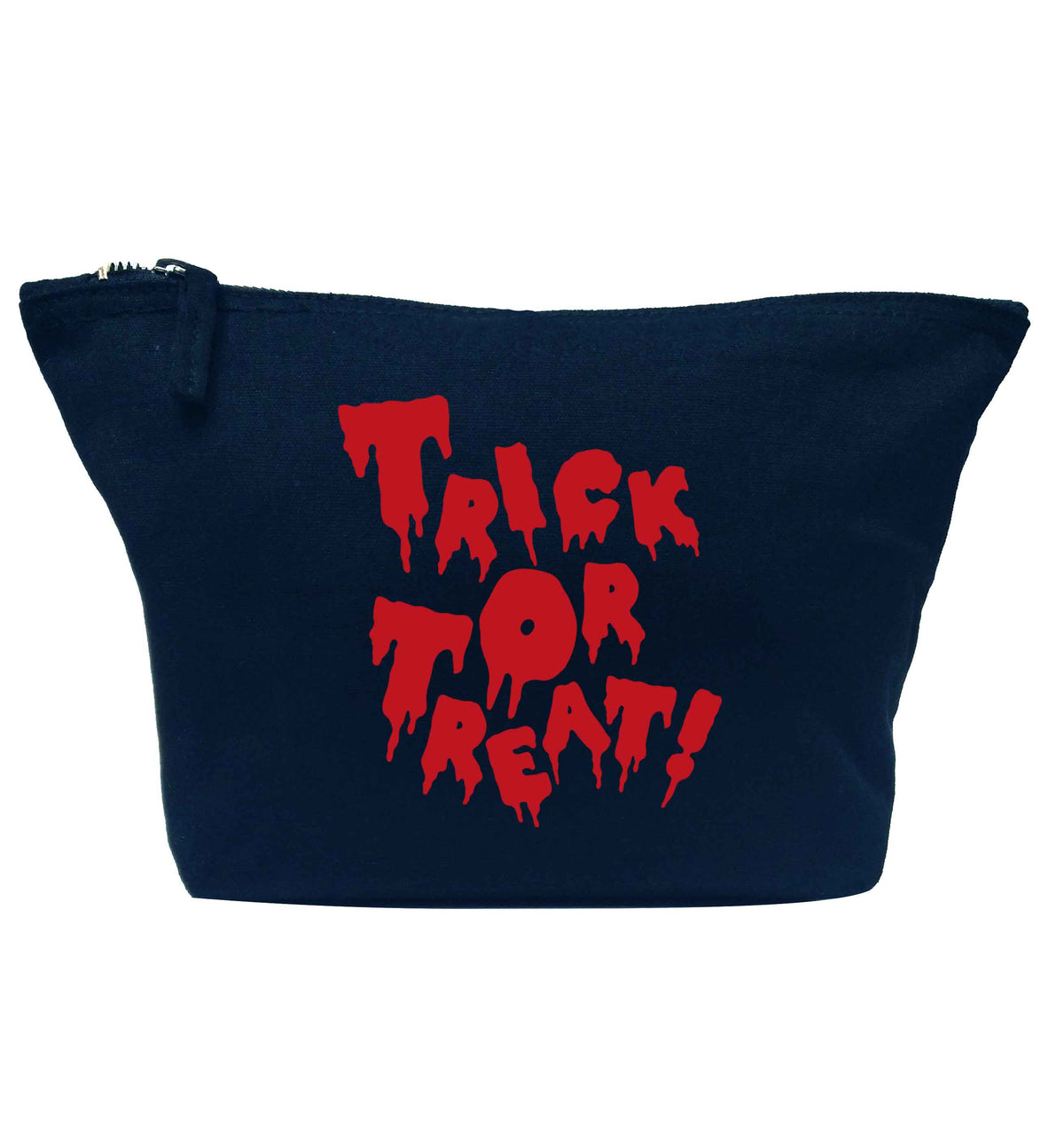 Pumpkin on Way navy makeup bag