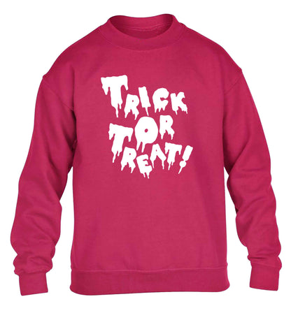 Pumpkin on Way children's pink sweater 12-13 Years