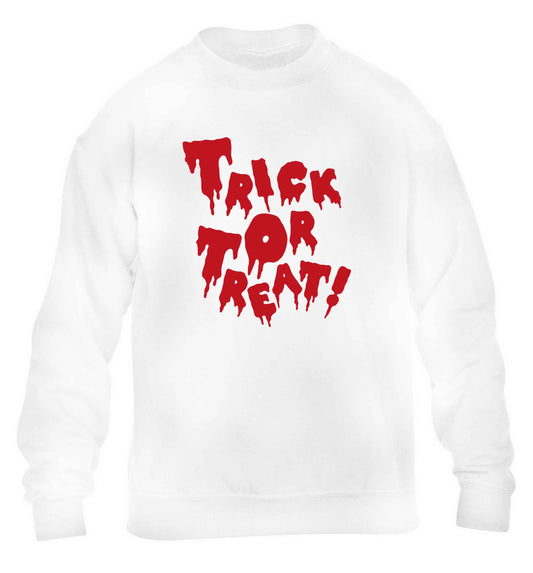 Pumpkin on Way children's white sweater 12-13 Years
