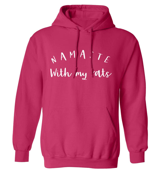 Namaste with my rats adults unisex pink hoodie 2XL