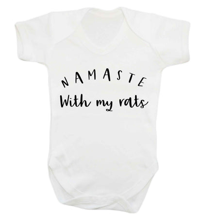 Namaste with my rats Baby Vest white 18-24 months