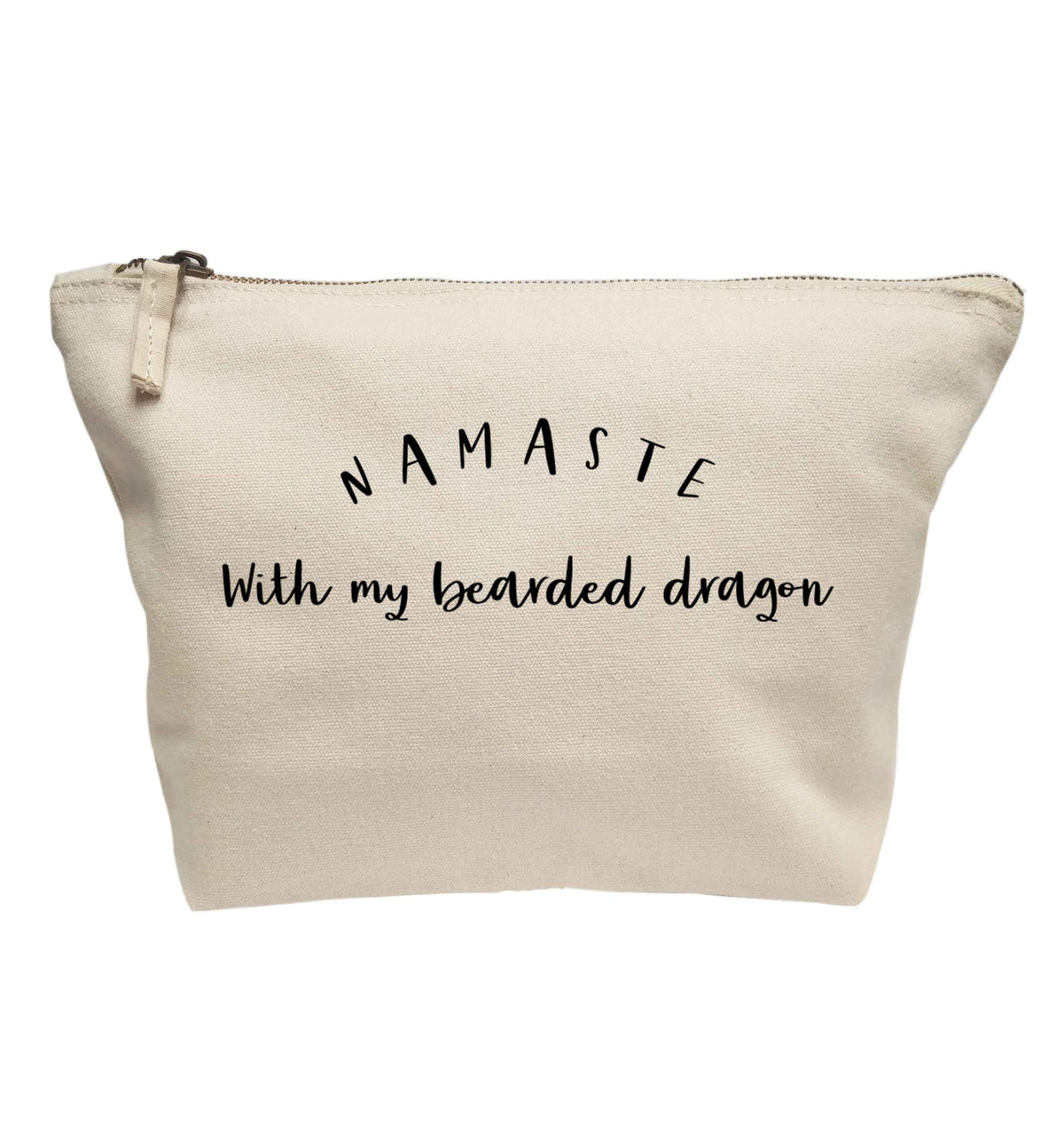 Namaste with my bearded dragon | makeup / wash bag