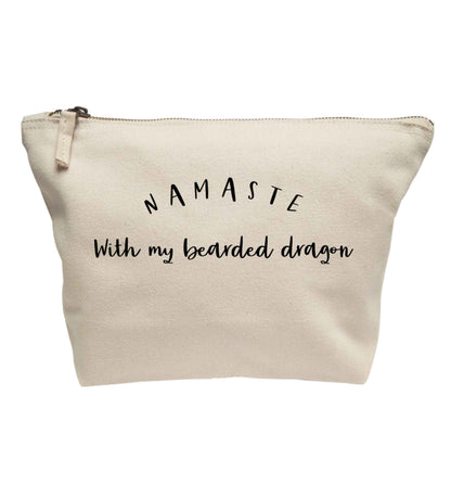 Namaste with my bearded dragon | makeup / wash bag