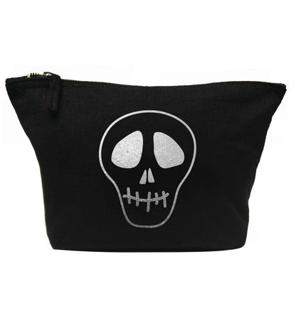 Metallic silver skull | Makeup / wash bag