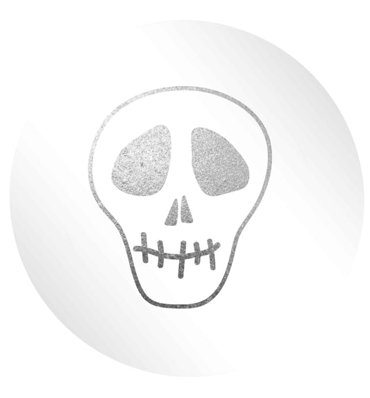 Skull 24 @ 45mm matt circle stickers