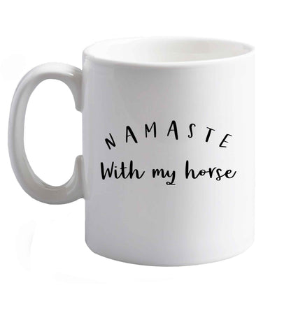 10 oz Favourite Type Pan Pancake ceramic mug right handed