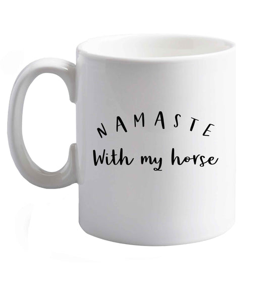10 oz Favourite Type Pan Pancake ceramic mug right handed