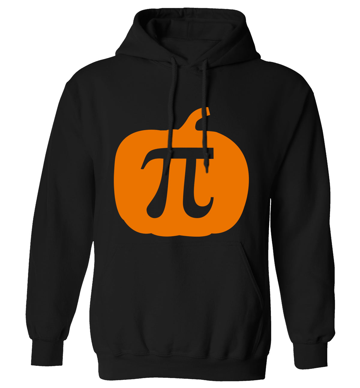 Pumpkin Pi adults unisex black hoodie 2XL