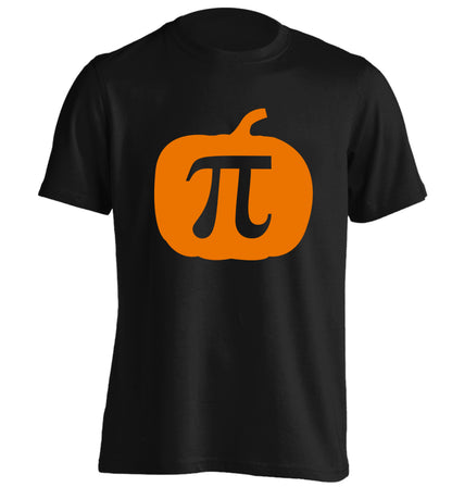 Pumpkin Pi adults unisex black Tshirt 2XL