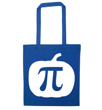 Pumpkin Pie blue tote bag