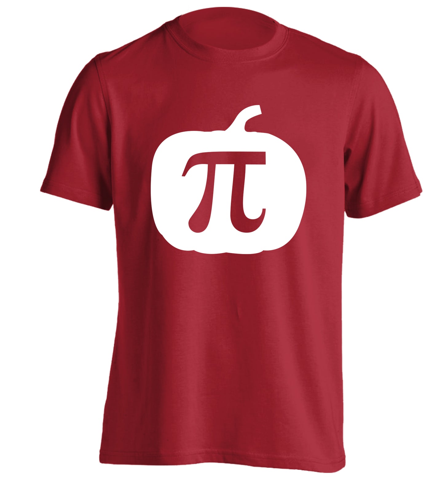 Pumpkin Pi adults unisex red Tshirt 2XL