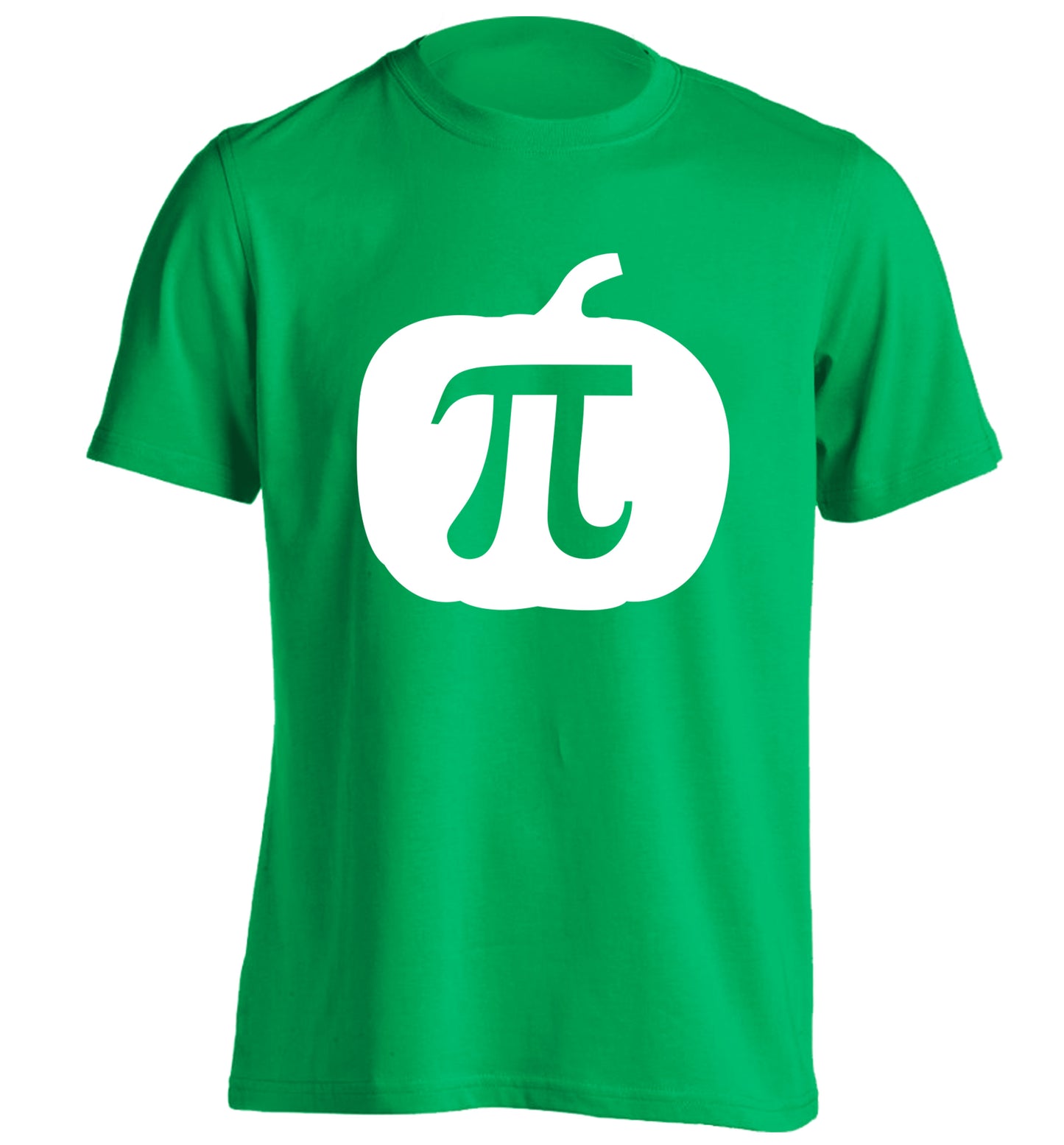 Pumpkin Pi adults unisex green Tshirt 2XL