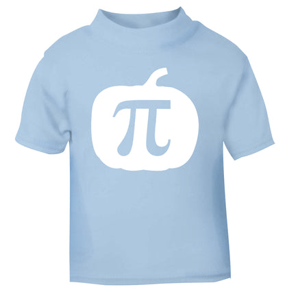 Pumpkin Pi light blue Baby Toddler Tshirt 2 Years
