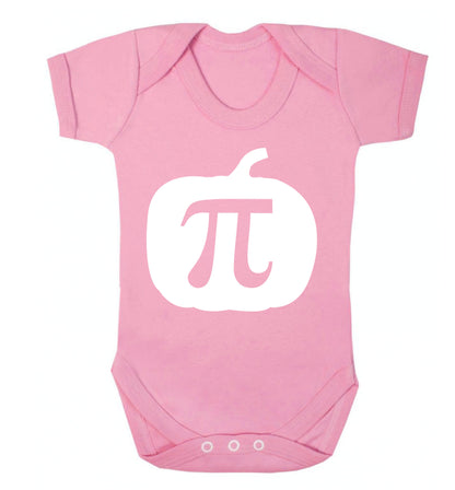 Pumpkin Pi Baby Vest pale pink 18-24 months
