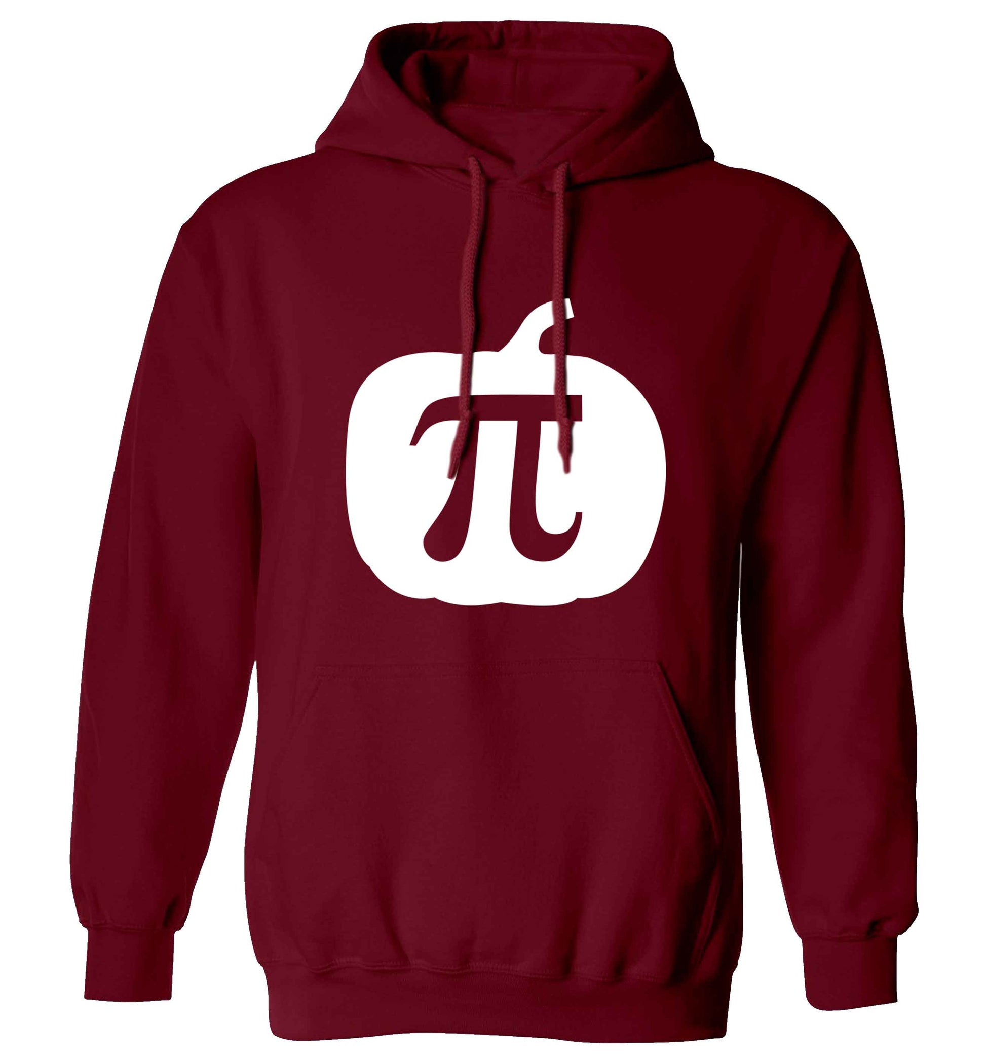 Pumpkin Pie adults unisex maroon hoodie 2XL
