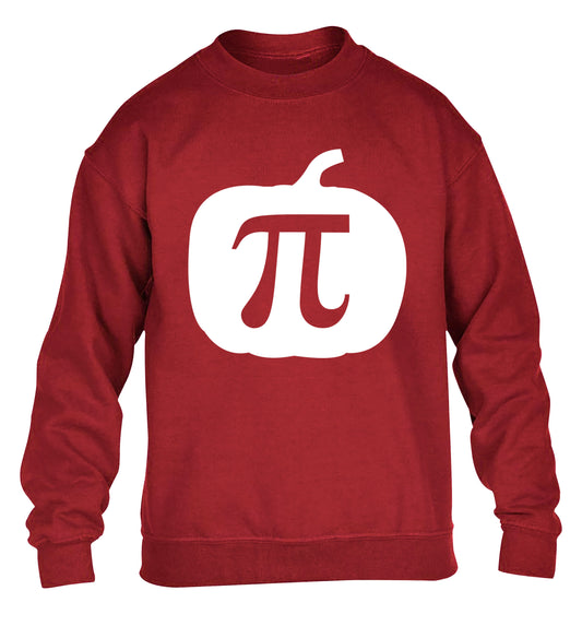 Pumpkin Pi children's grey sweater 12-13 Years