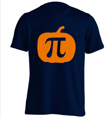 Pumpkin Pi adults unisex navy Tshirt 2XL