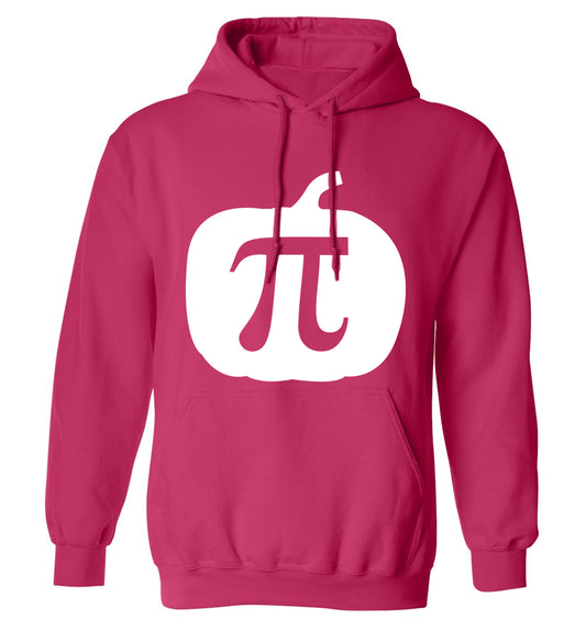 Pumpkin Pi adults unisex pink hoodie 2XL