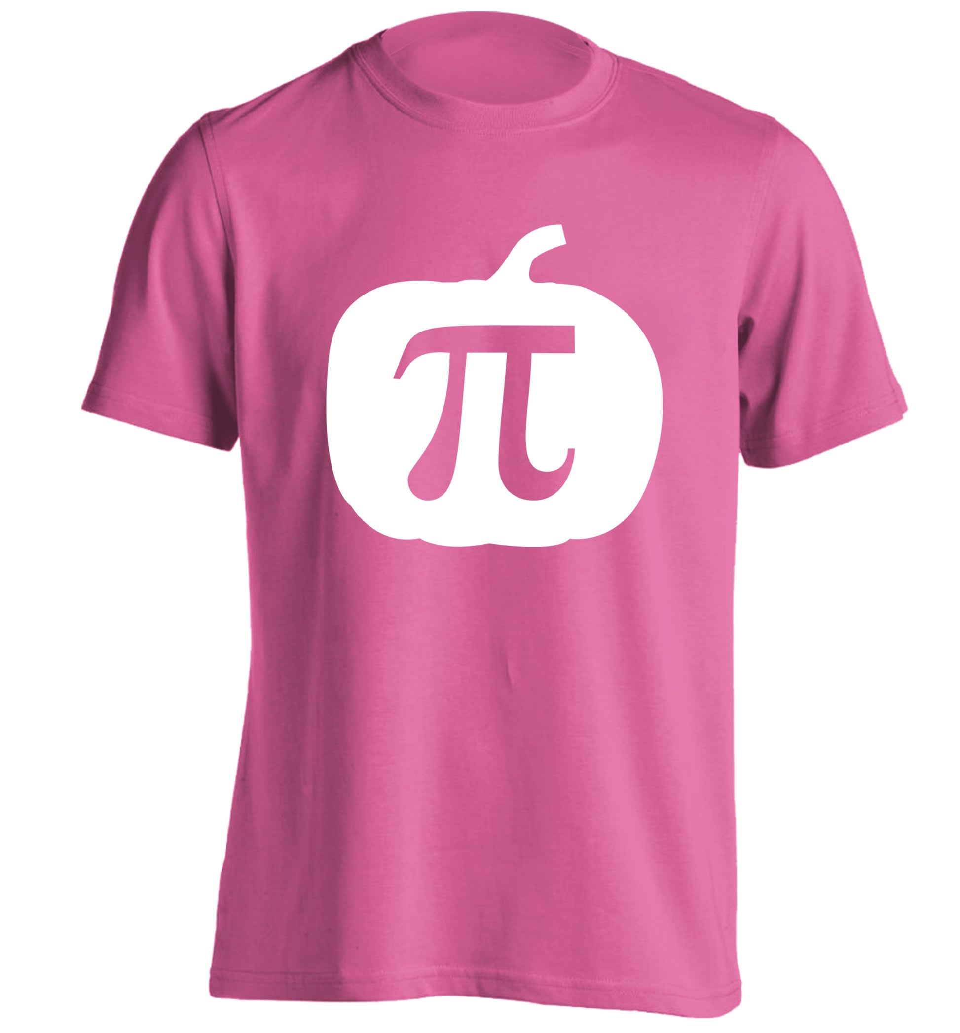Pumpkin Pi adults unisex pink Tshirt 2XL