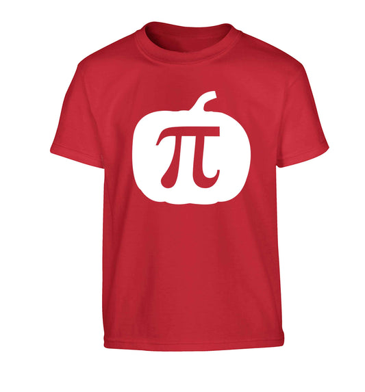 Pumpkin Pie Children's red Tshirt 12-13 Years